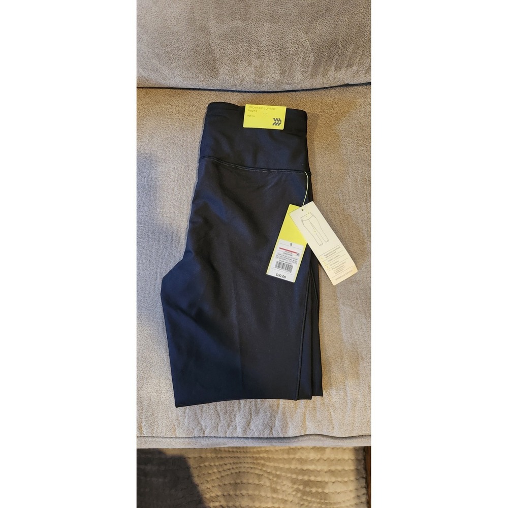 All In Motion Effortless Support High-Rise 7/8 Length‎ Leggings size Small Black